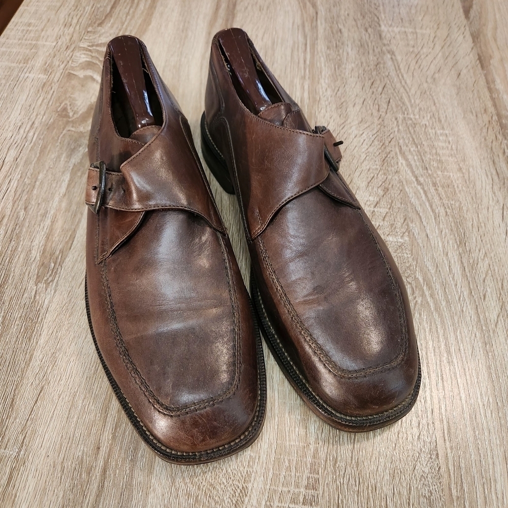 Bostonian Dark Brown Leather Slip-On Loafers